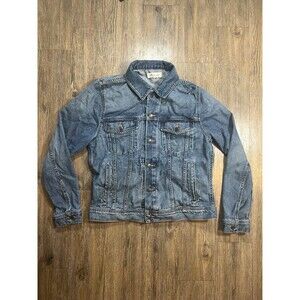 Madewell Jacket Men's Large Blue Denim Oversized Trucker Jean Jacket